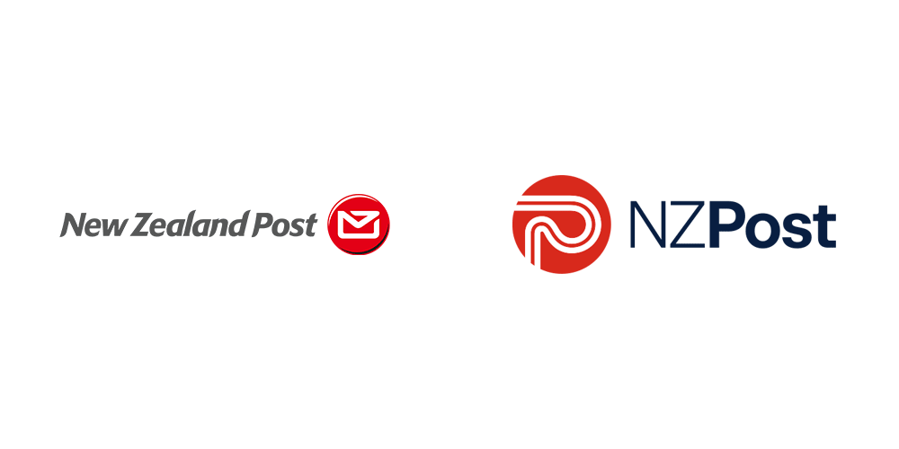 新西兰邮政LOGO新旧对比（左图为旧）